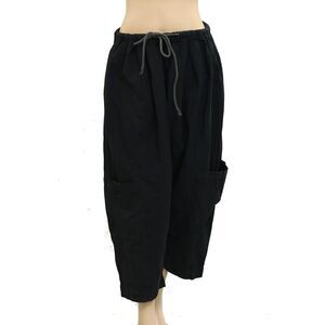Free People Kahlani Harem Pull-On Cropped Pants Tapered-Leg Slouchy XL 281875